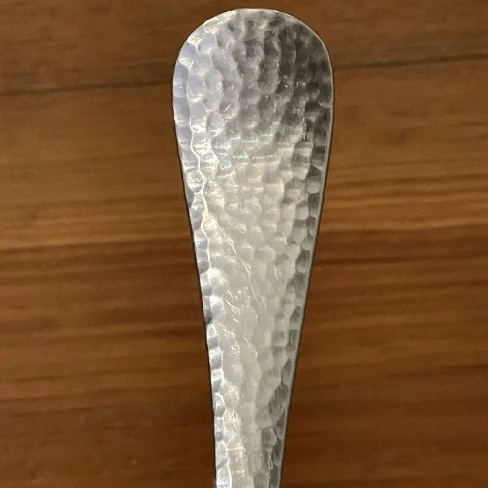 Reed & Barton Olde English Stainless 18/10 Serving Spoon Hammered Heritage Mint